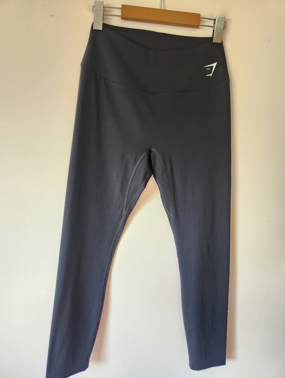 Gymshark Black Training High Rise Cropped 7/8 Leggings Athleisure Activewear XS